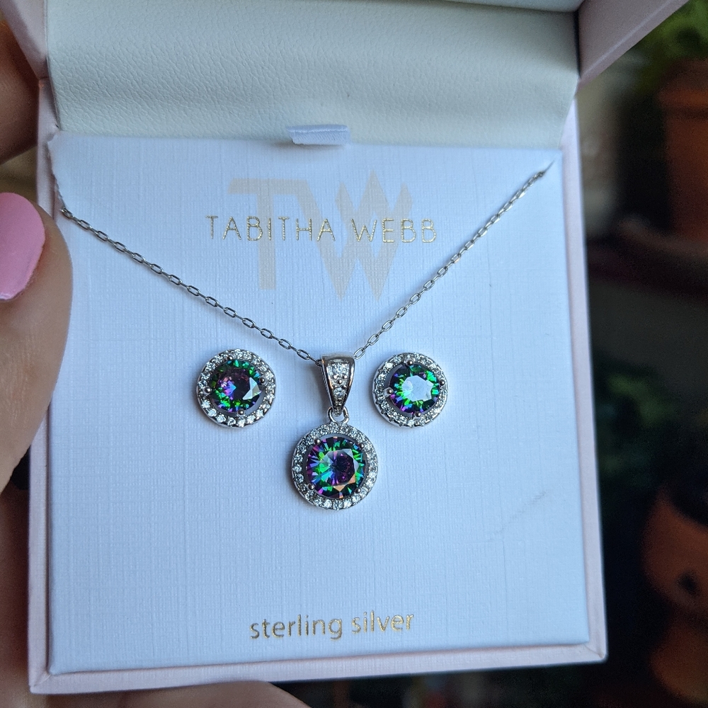 Tabitha Webb necklace and earring set